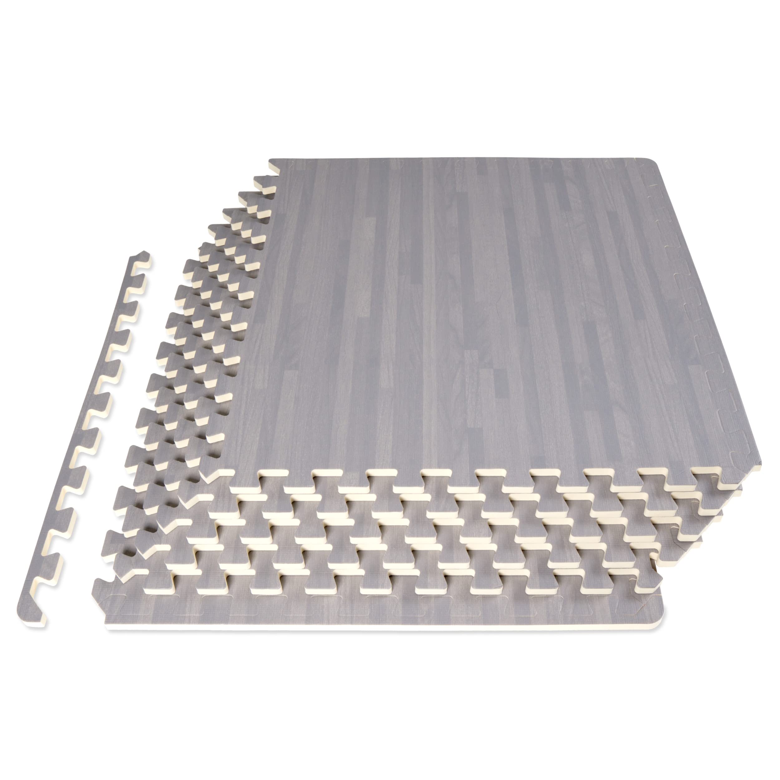 Amazon.com: ProsourceFit Wood Grain Puzzle Mat ½-inch, 6 EVA Foam